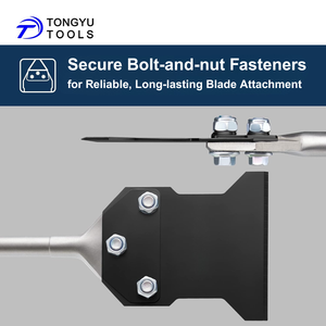 Sds Plus 4 "X 10" Taps Toelopende Zijvloer Schraper Beitel <span class=keywords><strong>Bit</strong></span>-Brede Bladtegel, Thinset, Mortellijm En Lijmverwijderingsgereedschap - Product Image 6