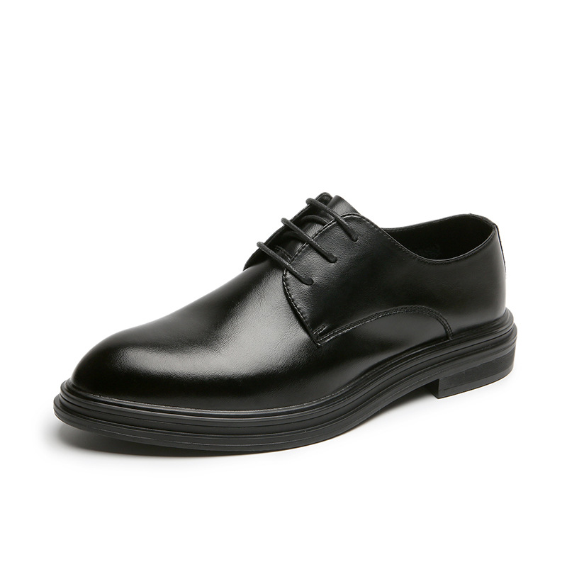Genuine Leather Stylish Shoe Casual Dress Formal Loafers Men Black S219-3531 ((STOCK ITEM) 19 PRISTINE