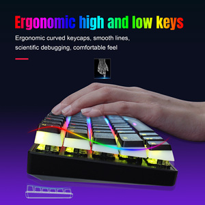 Manufacturer Customs 61 Keys TYPE-C <strong>Mechanical</strong> <strong>Keyboard</strong> Backlight Klavye Teclado <strong>Mechanical</strong> Gaming <strong>Keyboard</strong> for Desktop - Product Image 4