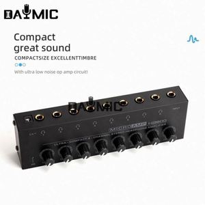 Mini amplificador de auriculares estéreo de 8 canales, enchufe EE. UU., UE, monitor estéreo de 12V, amplificador de auriculares para grabación de estudio - Product Image 5