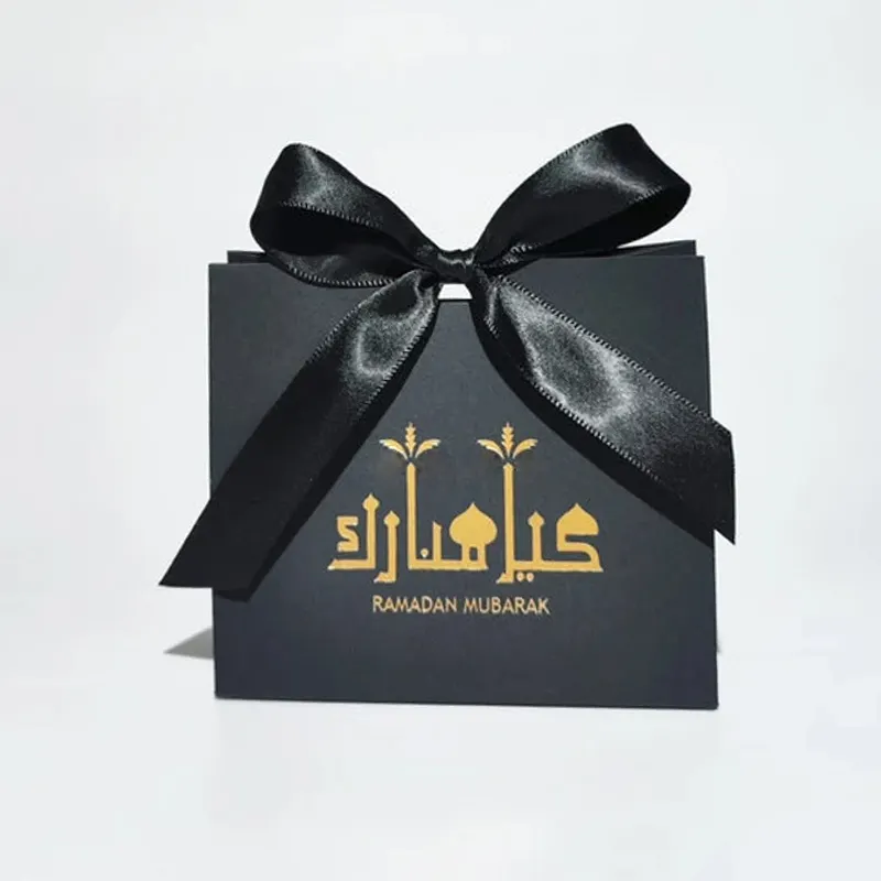 Хит продаж, одноразовые ночные звезды, мечеть, счастливый Рамадан, Eid Aid Mubarak, бумажный подарочный пакет, украшенный рамаданом, Подарочный пакет для конфет