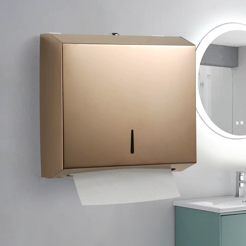 Carton de lingettes pour les mains en acier inoxydable (or rose) - Régulier