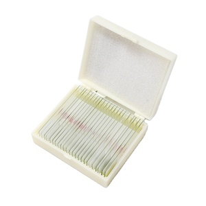 Biologie unterricht Tier histologie Mikroskop vorbereitet Glas Objektträger Hund glatte Muskel T.S. Histologie Objektträger - Product Image 1