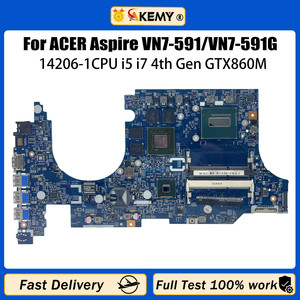 ACER Aspire VN7-591 VN7-591G için Laptop anakart 14206-1 ile i7-4720HQ CPU GTX860M GPU dizüstü anakart 100% test tamam - Product Image 3