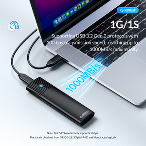 Orico M.2 SSD NVME/SATA çift protokollü yüksek hızlı mobil disk kutusu 10Gbps ile C Gen1 tip-c bağlantı noktası 2242 2260 2280 - Product Image 5