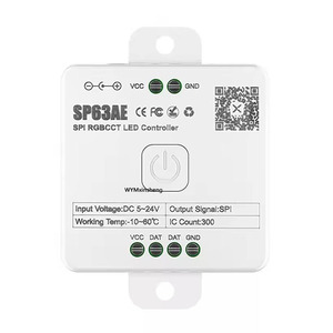 SP63AE SPI пятиканальный RGBCCT 300 пиксельный волшебный светодиодный контроллер Music Magic двухцветный температурный контроллер для светодиодной ленты - Product Image 1