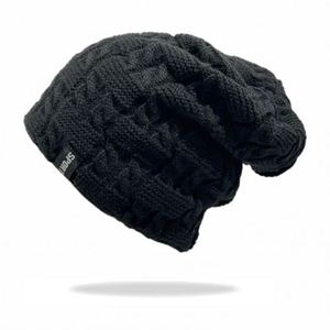 Женская вязаная шерстяная шапка с логотипом - Product Image 5