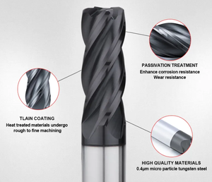 Hard Steel Drill Cutting Metric Carbide <strong>Graphite</strong> Endmill <strong>Milling</strong> <strong>Cutter</strong> for Cnc