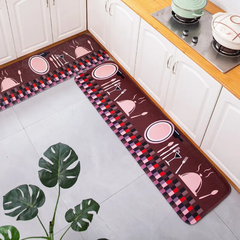 Moderne Fashion Home Wasbare Anti Slip Keuken Kussen Vloermat Europese Tapijt Tapijt