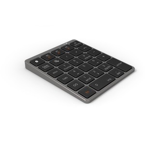 Wireless <strong>Keyboard</strong> Number Pad 28 Keys Aluminum Rechargeable Wireless <strong>Numeric</strong> <strong>Keypad</strong> with USB HUB Port Numpad Financial Accounting - Product Image 4