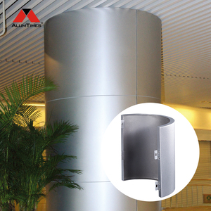Metal ayağı kaplama tasarımı için alışveriş merkezi kullanımı için bina dekorasyonu için Alumtimes katı Metal alüminyum sütun kapağı - Product Image 3