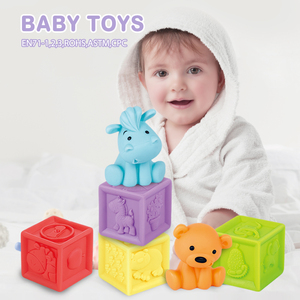 Baby Squeeze Toy Early Education Toy Number Animal <strong>Pattern</strong> Silicone <strong>Building</strong> <strong>Blocks</strong> Stacking Soft Rubber <strong>Blocks</strong> Set - Product Image 6
