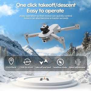 リモコンE88S 4k HDデュアルカメラ360 ° 障害物回避WIFI FPVブラシレスクアッドコプターヘリコプター - Product Image 6