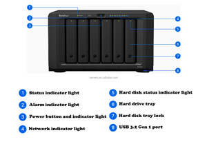 Synology Ds1621 + Private Cloud Networking Storage 6 Bay Synology Nas Diskstation Ds1621 + (sin disco) para Enterprise Nas Network - Product Image 4