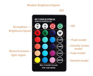 Yosovlamp T10 t10 rgb cob ampul uzaktan kumanda ile çoklu renkler oto araba led iç müzik t10 rgb led araba değiştirme LED lamba - Product Image 5