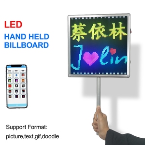 Sân bay Pick up cầm tay màn hình LED Board App lập trình Tên điện thoại tin nhắn văn bản hiển thị handhold LED Đăng biển quảng cáo - Product Image 4