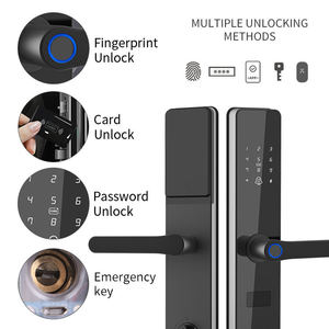 Handaily RFID daire dijital kapı kilidi akıllı silindir biyometrik parmak izi şifre akıllı kapı kilidi <span class=keywords><strong>Wifi</strong></span> Tuya App - Product Image 6
