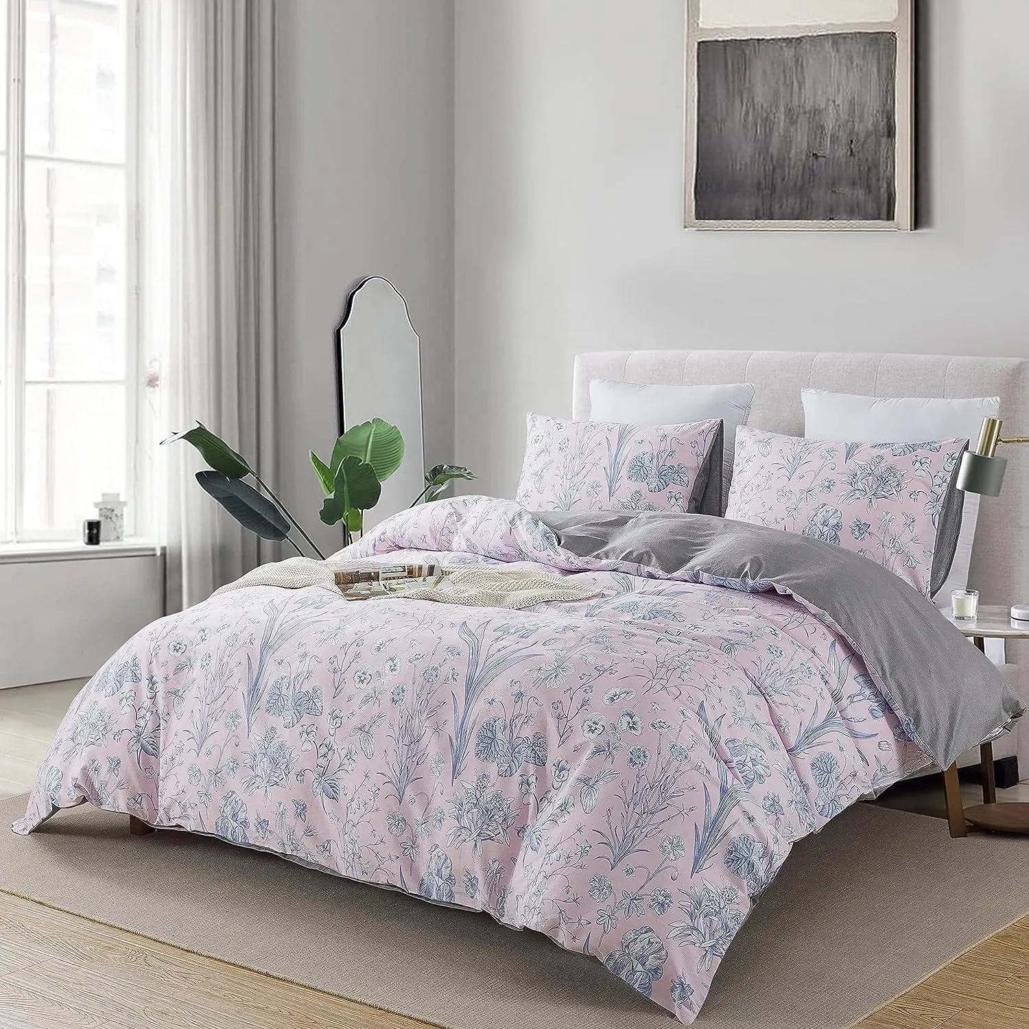 Moderne pastorale Art chinesische Blumenmuster Bettwäsche Bettwäsche Set Bett bezug Set Bettwäsche Bettdecke