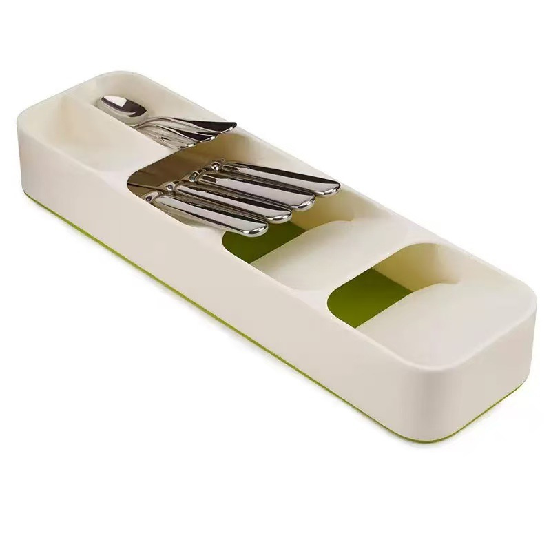 Caja pequeña para cubiertos blanca