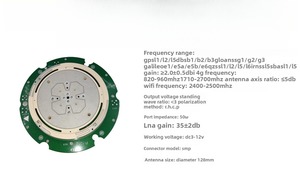 เสาอากาศ GNSS แบนด์คู่ WIFI 4g ความแม่นยำสูงสำหรับการสำรวจแผนที่การทดสอบการขับขี่พร้อมมุมมองแอป iOS และการรับประกัน1ปี - Product Image 6