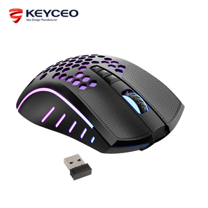 Combo de teclado y ratón inalámbricos, 2,4G, RGB, con agujeros, ergonómico, derecho, para videojuegos, oem keyceo - Product Image 4