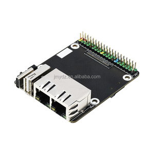 Lampone Pi CM4 doppia porta Ethernet Gigabit Mini scheda di espansione CM4 Host con guscio metallico