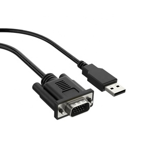 Convertidor Pass EMI de VGA a HDMI, adaptador con soporte de Audio y resolución de 1080P, entrada VGA a salida HDMI con alimentación USB
