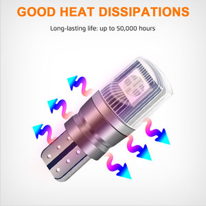 Kaidengzhe RC หลอดไฟ2SMD พลังงานสูง RGB 12V ไม่มีข้อผิดพลาด T10 CANbus 194 W5W พร้อมรีโมทสำหรับรถยนต์ - Product Image 4