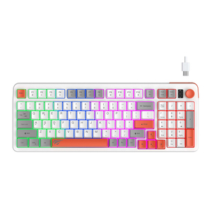 Havit KB895L 99 teclas Arco Iris multifunción retroiluminado PC ordenador teclado RGB con cable mecánico retroiluminado Teclado mecánico para juegos - Product Image 3