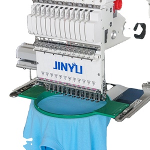 <strong>JinYu</strong> 12/15 Colors Apparel Machinery Single Head Multi-function Embroidery Machine Price with After-sales Service