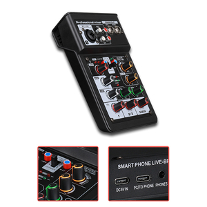 Sistema de consola mezcladora estéreo Digital BT de 3 canales, efecto de escena DSP, función OTG, mezclador de entrada XLR RCA, mezcladores de tarjetas de sonido de Audio - Product Image 3