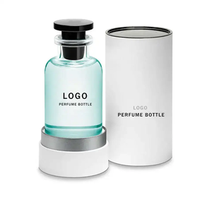 Boş lüks temizle doldurulabilir cam parfüm şişesi 30ml 50ml 100ml yuvarlak Parfum şişeleri ile özel Logo paketi Metal kutu - Product Image 3