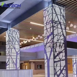 Rivestimento decorativo della parete del pannello di alluminio solido esterno del metallo della fabbrica per il progetto di costruzione - Product Image 5