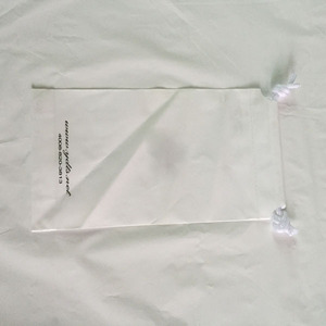 促销小白Ldpe拉绳拉绳带塑料防尘袋 - Product Image 5