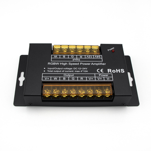 Amplificatore di segnale rgbw dc12-24v guscio di ferro pwm ripetitore e controller di potenza ad alta velocità rgbw a 4 canali per striscia led - Product Image 1