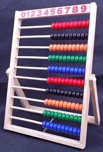 木制计数数字框架，10排算盘，供孩子们学习数学 - Product Image 2