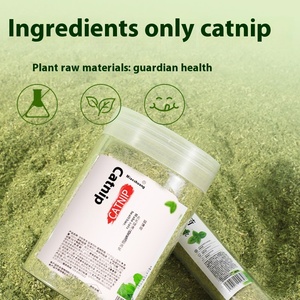 Bola de pelo en polvo de hierba gatera ecológica de 260Ml, hierba fina para gatos rellena de juguetes masticables para mascotas y aperitivos para limpieza bucal - Product Image 1