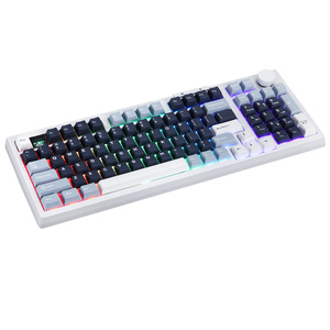 Darmoshark TOP 98 con cable 2,4G Teclado mecánico inalámbrico para juegos intercambio en caliente 98 teclas retroiluminación RGB interruptor personalizado teclado de computadora - Product Image 4