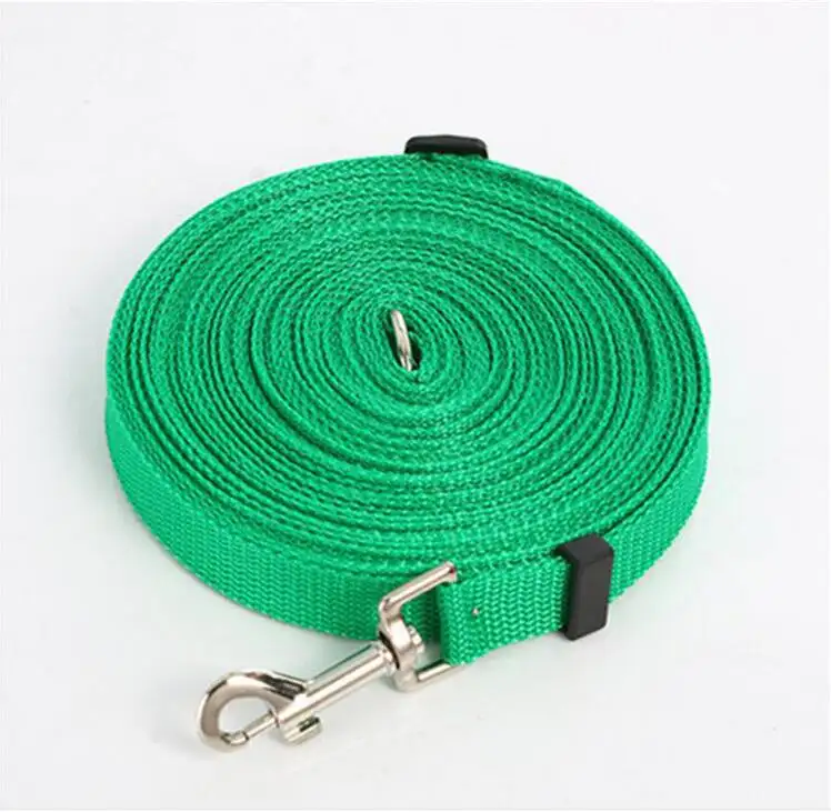 New Web Training Lead for Medium and Larger Dogs, 3/5-Inch Wide by 16-Feet/33-Feet/49-Feet Long, Hot red bule black color