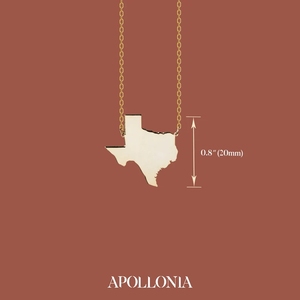 2023 <strong>USA</strong> Map Texas State Charm Necklace Stainless Steel State Necklace With a <strong>Heart</strong>