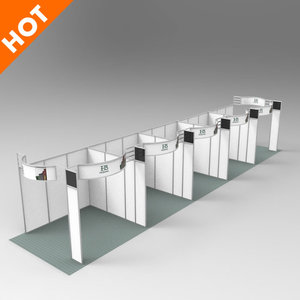 Esquema de carcasa de partición modular estándar para equipos de feria comercial para exhibiciones y cabinas de exposición - Product Image 5