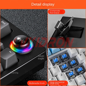 97 Tasten kabelgebundene mechanische Achsen-Tastatur Tasten-Technologie Tastaturen mit zwei Modi für PC Computer Gamer Tablet