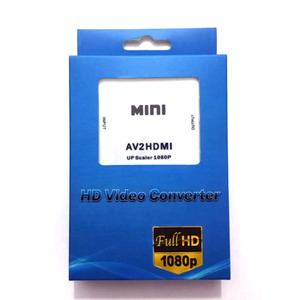 Adaptador convertidor RCA AV a HDMI, convertidor Multimedia Mini compuesto CVBS a HDMI AV2HDMI, caja de Color dorado 1080p - Product Image 6