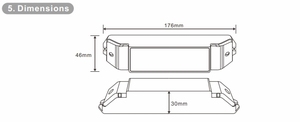 BC-844 DC12-24V 4 Kanäle 5A OLED DMX Decoder DMX512-RDM zu Konstant spannung Master Controller für RGBW Light LED Cob Strip - Product Image 4