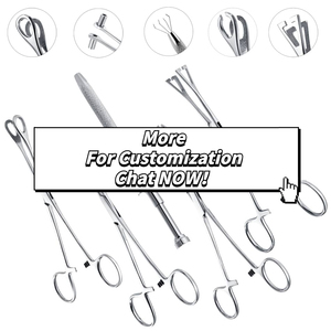 Thép chuyên nghiệp công cụ Tweezer Kẹp plier Forester <span class=keywords><strong>forceps</strong></span> rãnh pennington KẹP Kim Kẹp cơ thể piercing công cụ - Product Image 6