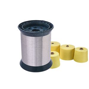 Hot Sale 316L 50 Micron HK115 Spools Ultrafine Stainless Steel Yarn <strong>Bobbins</strong> For Blending With Aramid Fiber
