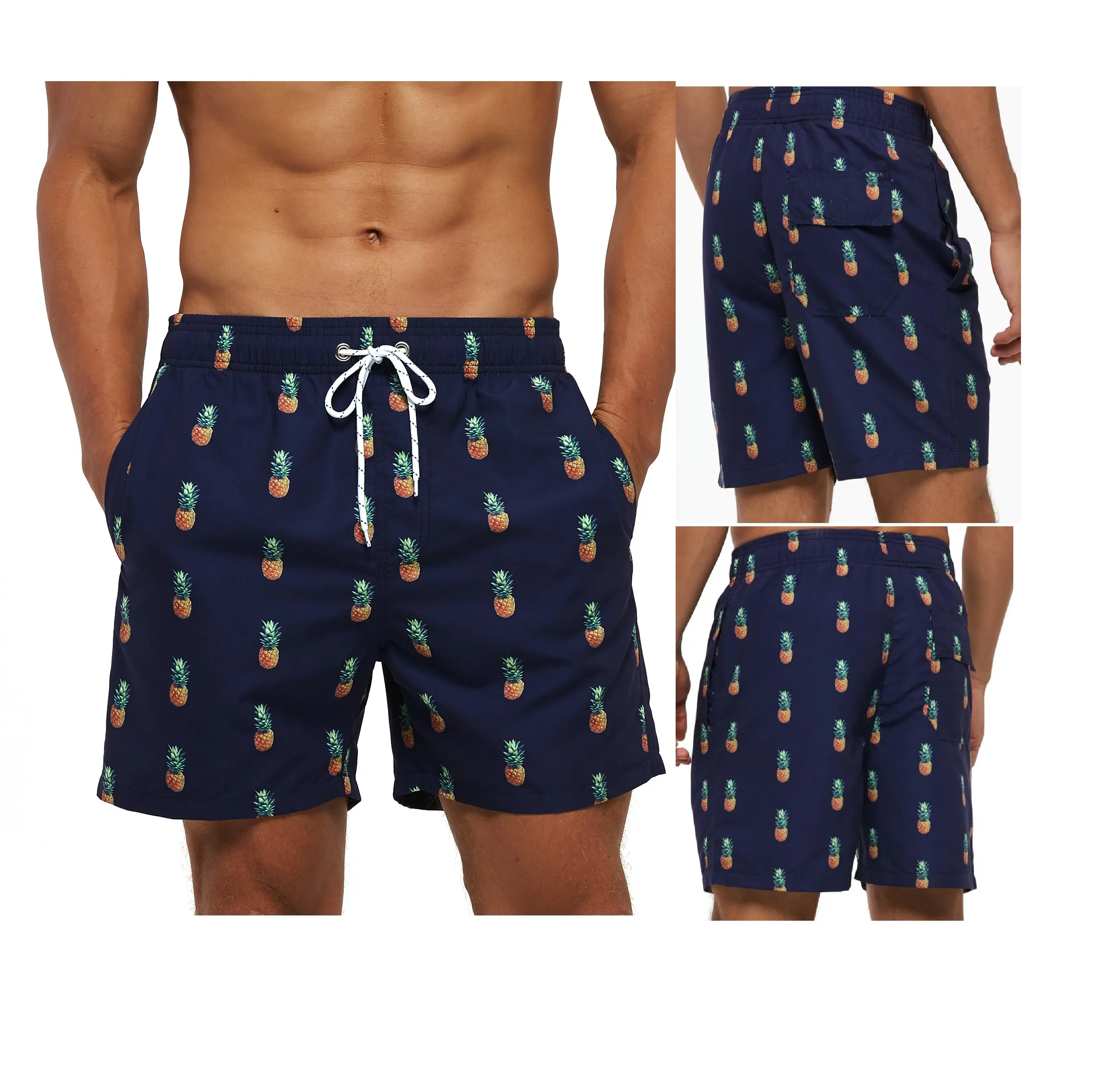 Pantalones cortos de playa para hombre, bañador con vídeo de sublimación, troquel Strandhosen