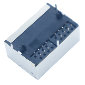พอร์ตคู่1*2 8P8C เครือข่ายอินเตอร์เฟซด้านข้างเข้า RJ45แจ็คเชื่อมต่ออีเธอร์เน็ต - Product Image 4