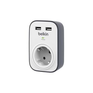 USB beyaz, gri (940910176195) ile Belkin BSV103vf dalgalanma koruyucu adaptör - Product Image 1