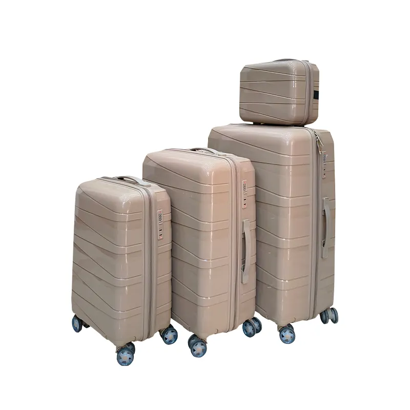 Unisex durevole PP borsone borsone da viaggio Set per bagagli in alluminio con Spinner e Trolley per i viaggi dei bambini